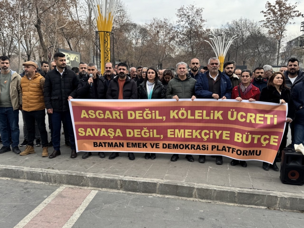Batman Demokrasi Platformu’ndan Asgari Ücret Tepkisi: “Emekçiye ‘Yaşama, Öl’ Demektir”