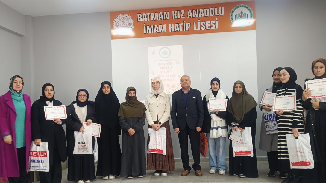 Genç Nidâ Kur’an-ı Kerim’i Güzel Okuma Yarışması il finali yapıldı