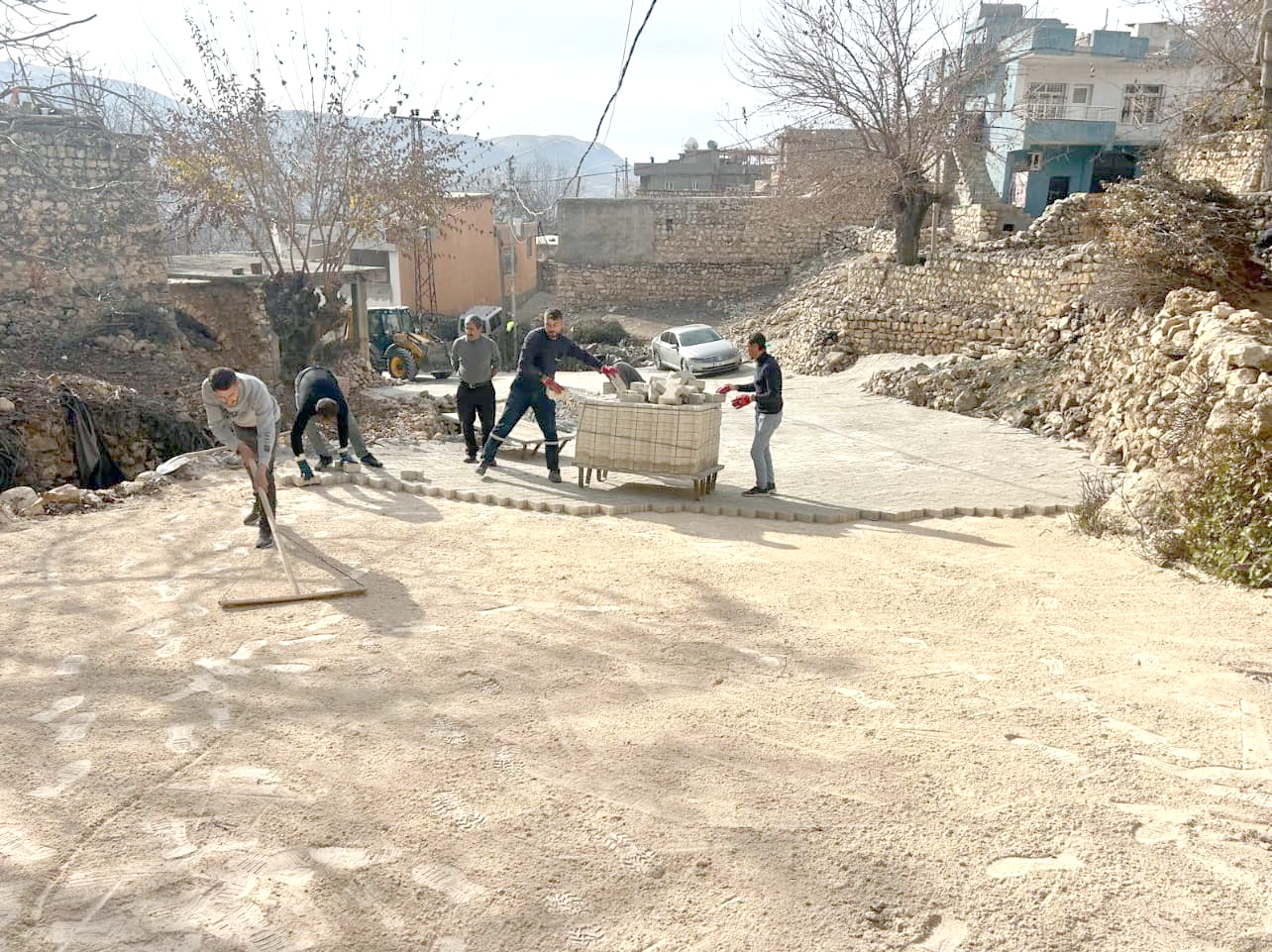 Gercüş’te Parke Taşı Çalışmaları Tamamlandı