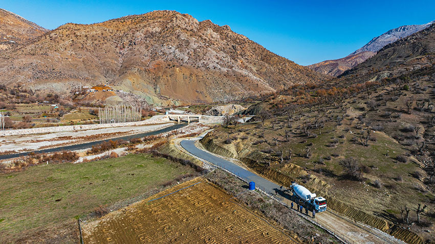 Sason Yücebağ-Kulp bağlantı yolu tamamlanarak hizmete açıldı