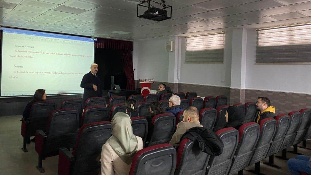 Sason’da TÜBİTAK toplantısı düzenlendi