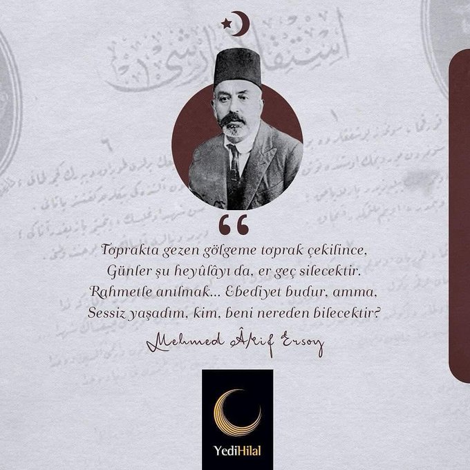 YediHilal Batman, İstiklâl Şairi Mehmed Âkif Ersoy’u Rahmetle Anıyor
