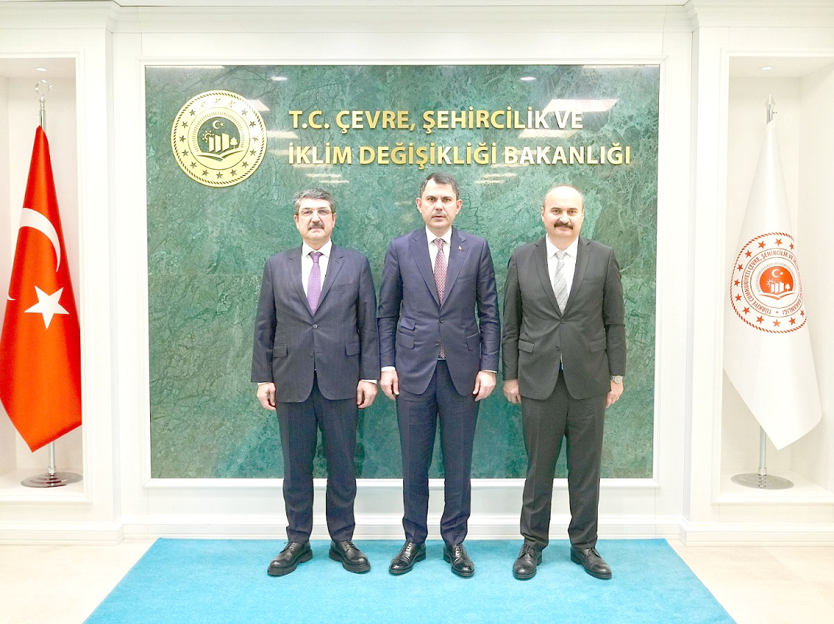 Altyapı Projelerini Bakan Kurum ile görüştüler