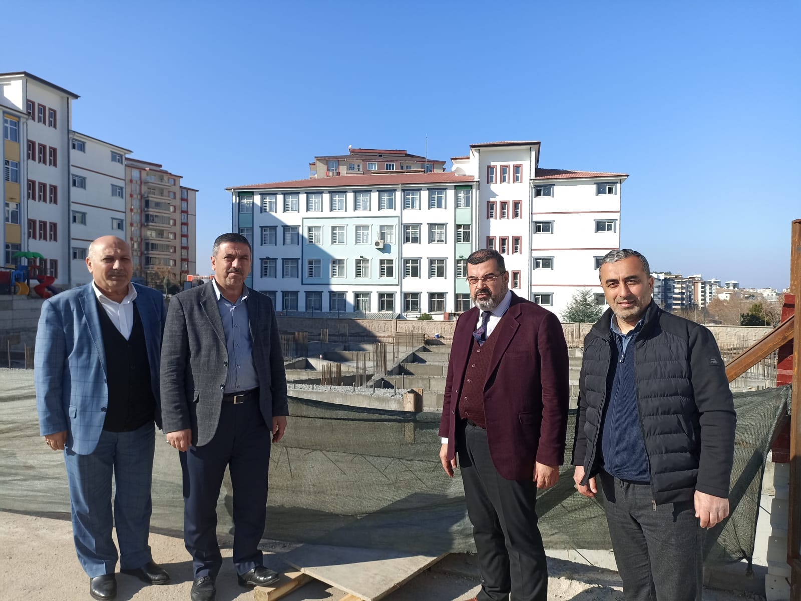 Müftü Durmuş’tan cami inşaatına ziyaret