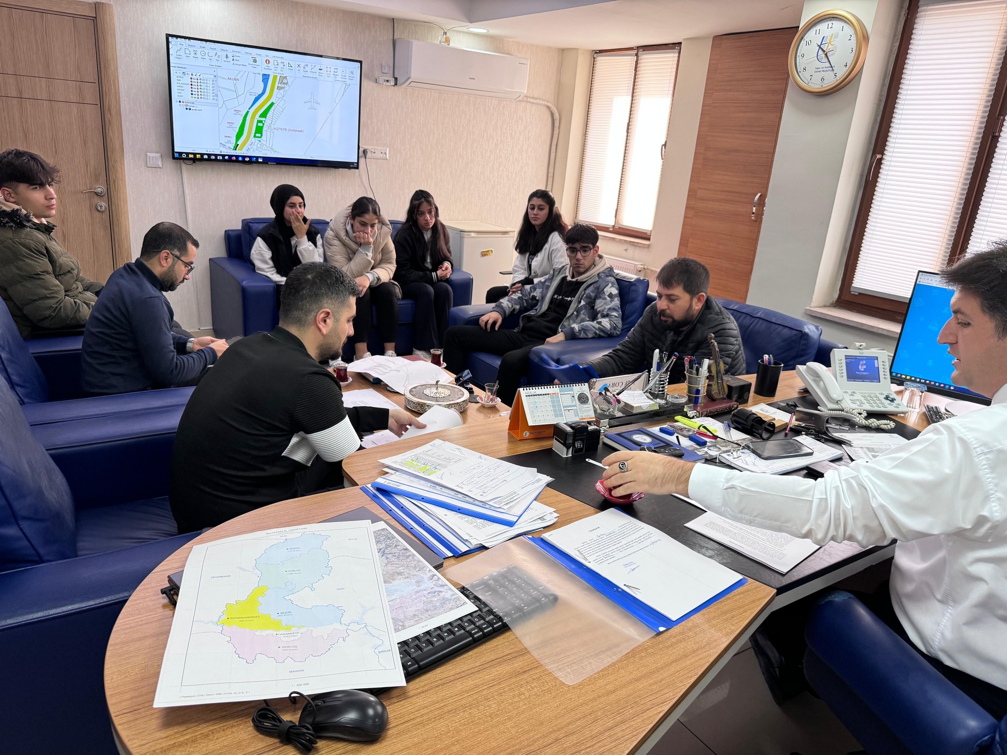 Kadastro Müdürlüğünden Öğrencilere Uygulamalı eğitim semineri