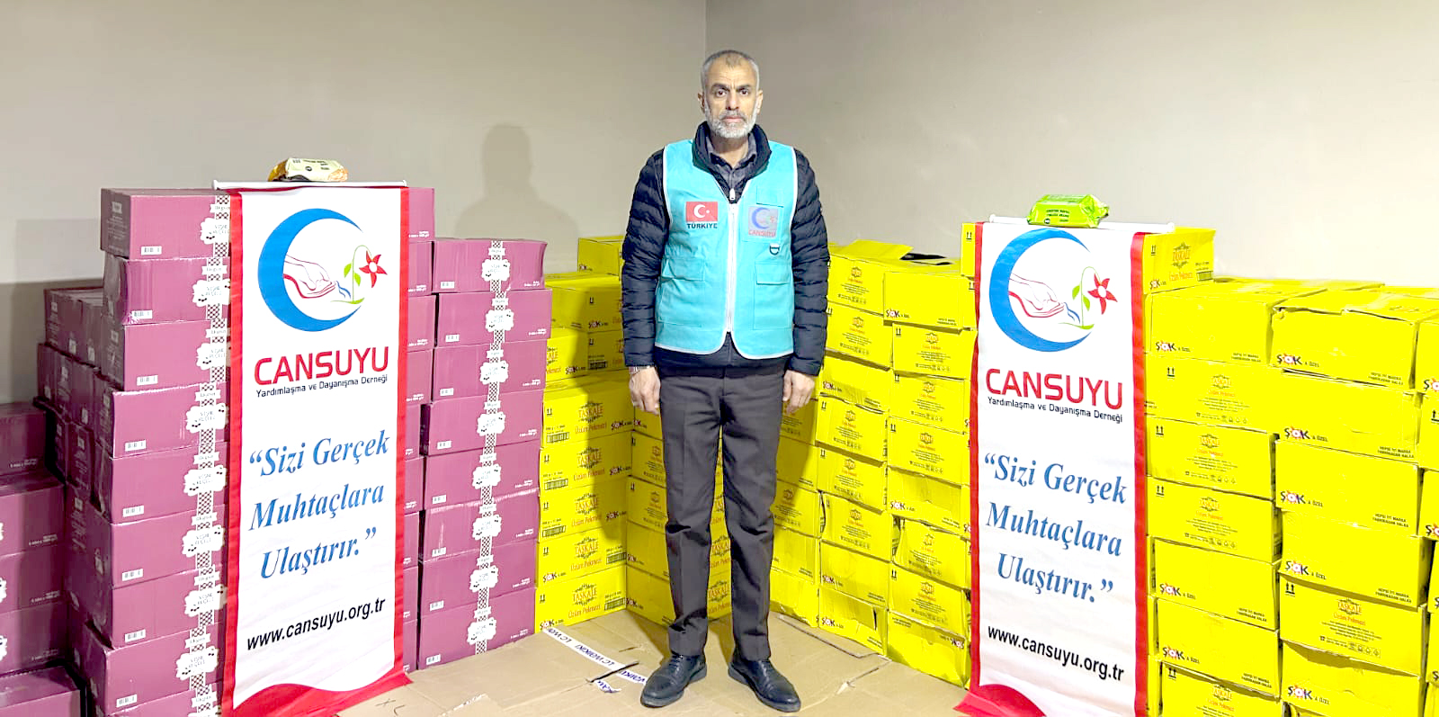 Cansuyu Derneği Batman Temsilciliğinden 250 Aileye Ramazan yardımı