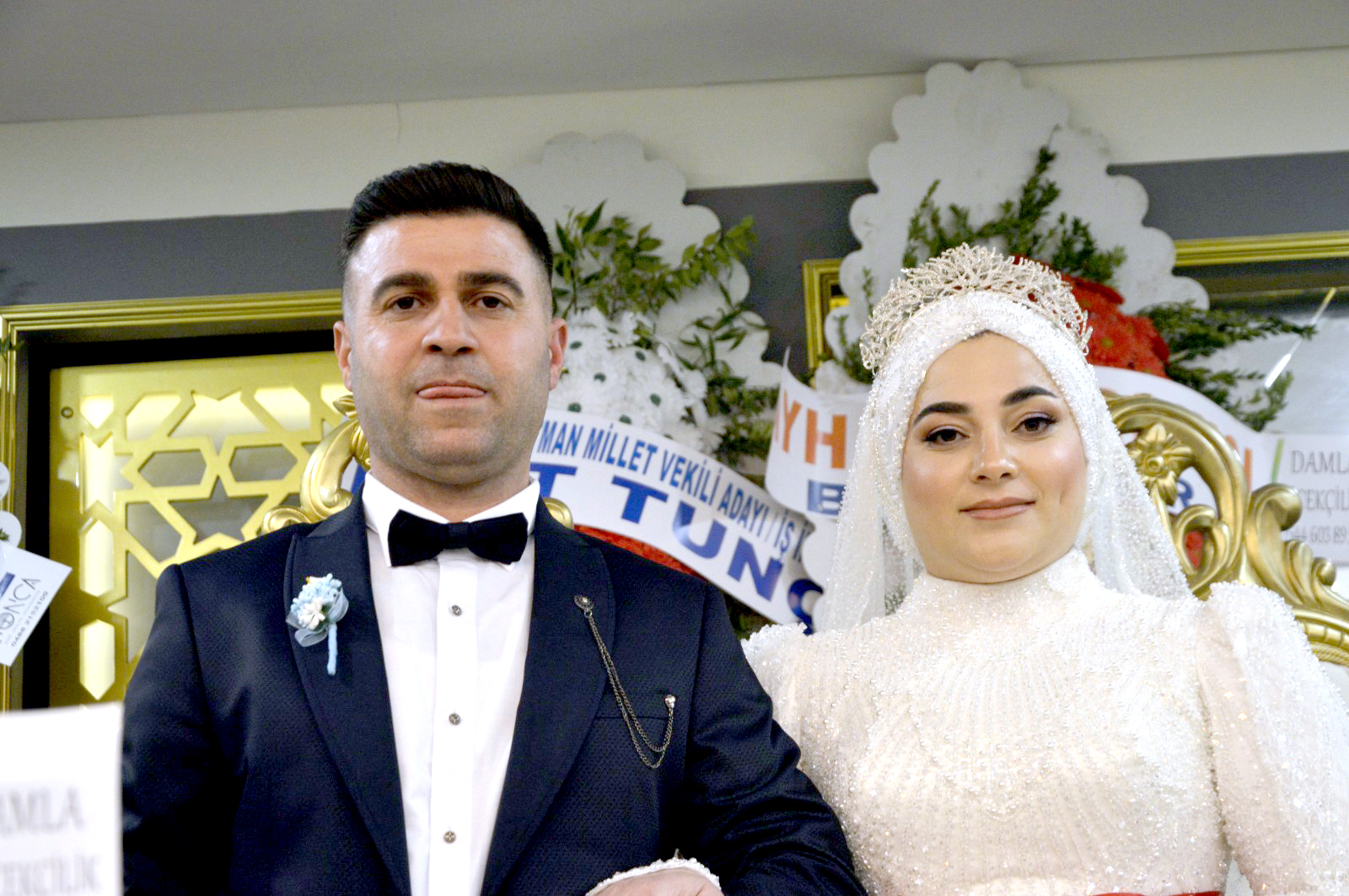 Oran ve Karakuş ailelerinden görkemli düğün