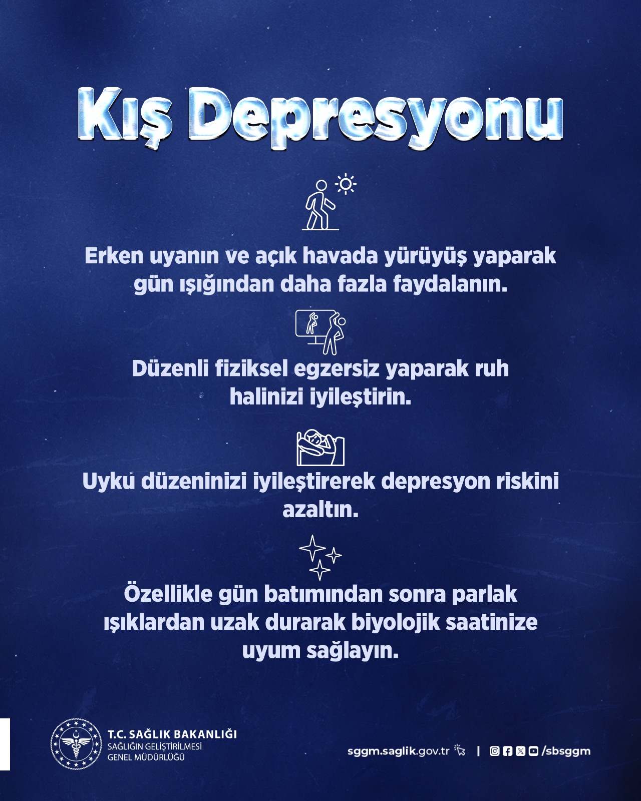 İl Sağlık Müdürlüğü’nden Kış Depresyonu Uyarısı
