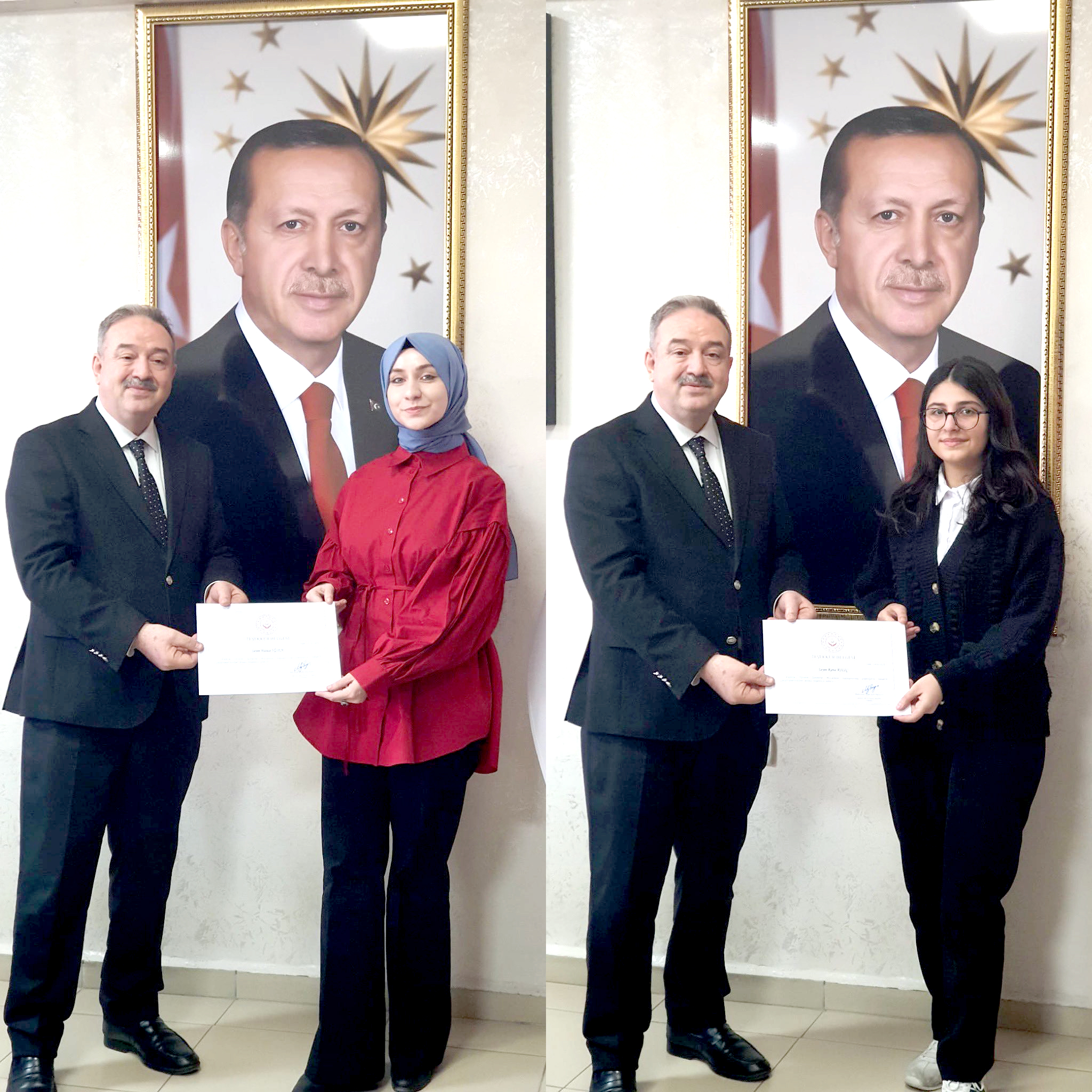 Batman Anadolu Lisesi Öğrencilerine Teşekkür Belgesi