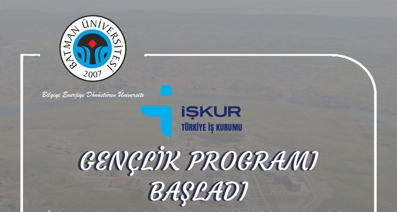 Üniversite Öğrencilerine yönelik İŞKUR program başvuruları başladı