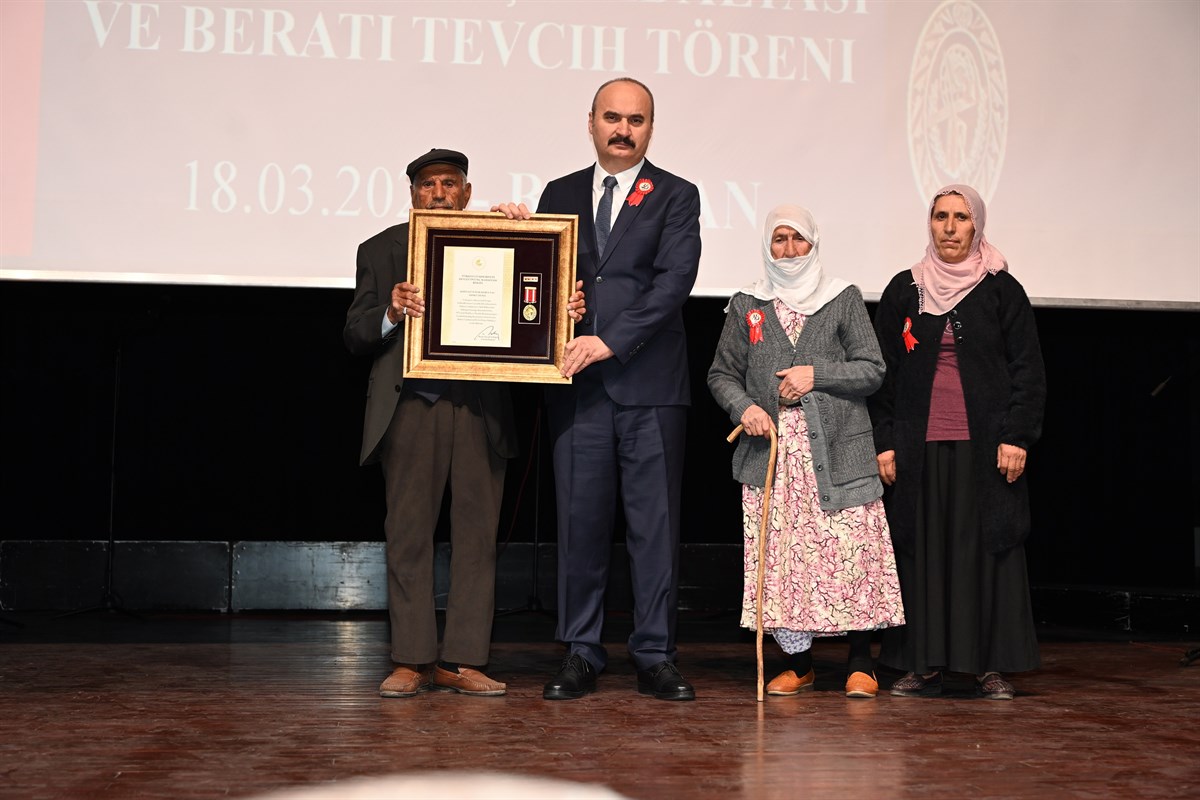 Devlet Övünç Madalyası ve Beratı töreni yapıldı 