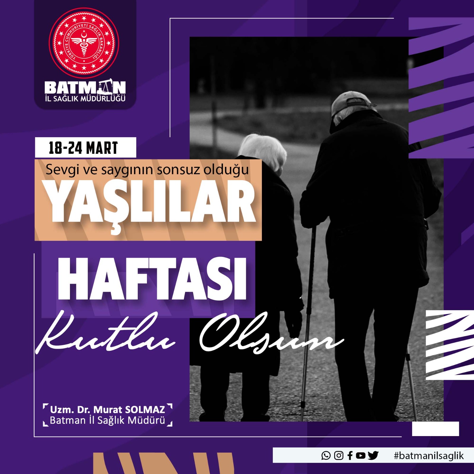 İl Sağlık Müdürlüğünden Yaşlılara sağlıklı yaşam desteği