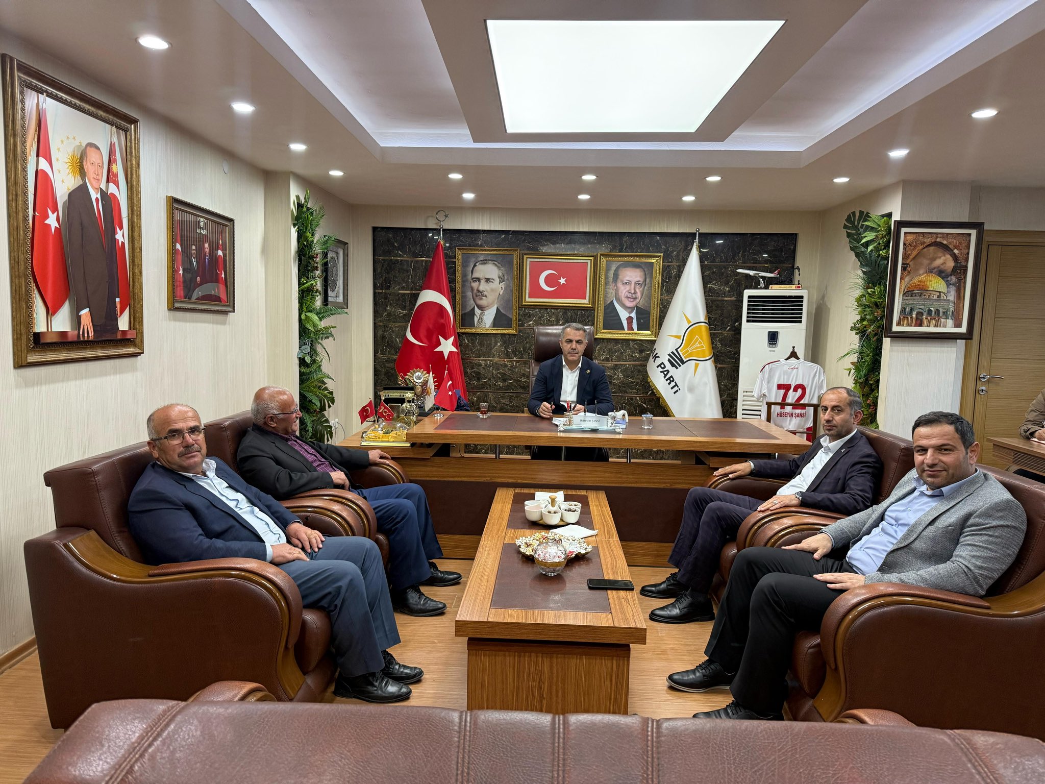 Belde Başkanlarından AK Parti İl Başkanı Şansi’ye ziyaret