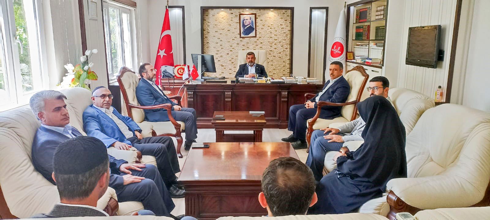 Hac Görevlilerinden İl Müftüsü Ahmet Durmuş’a ziyaret