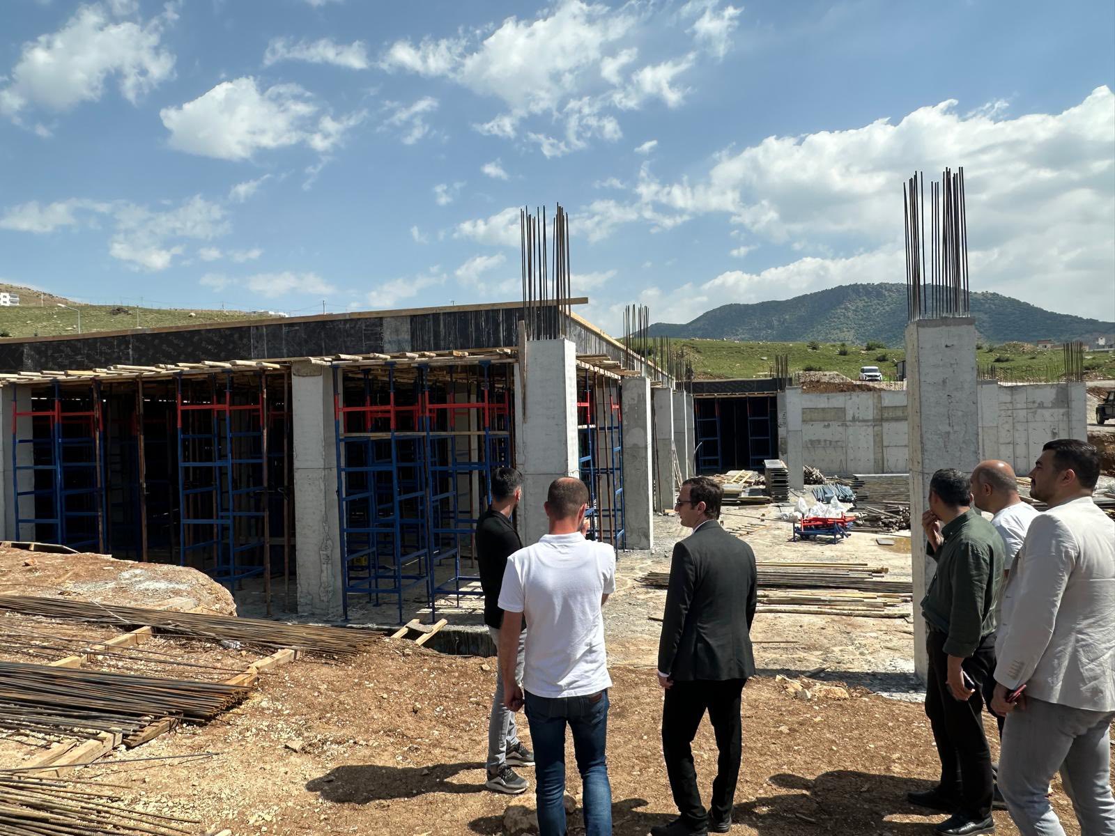 Kaymakam Güngör, İlçe Halk Kütüphanesi İnşaatını Yerinde İnceledi