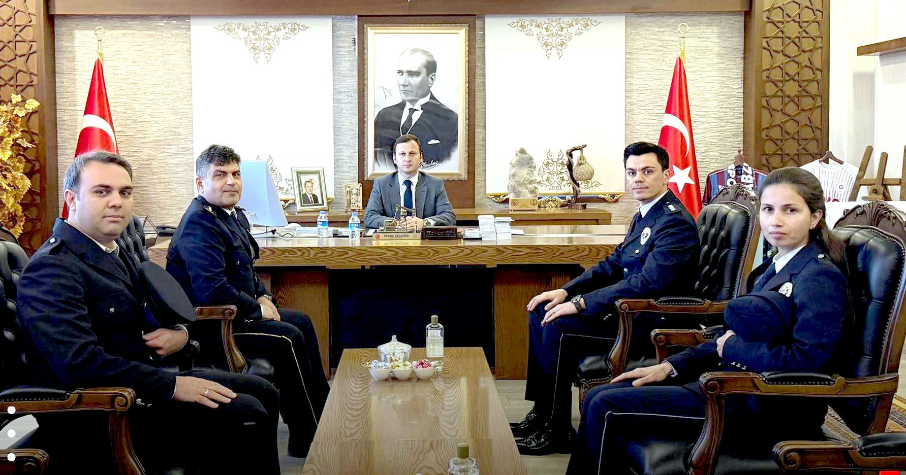 Emniyet teşkilatından Kaymakam Güngör’e 180. Yıl ziyareti