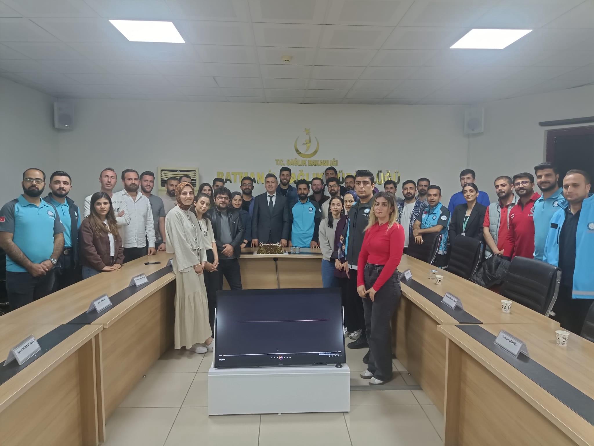 UMKE Gönüllülerine 25 Sağlık personeli katıldı