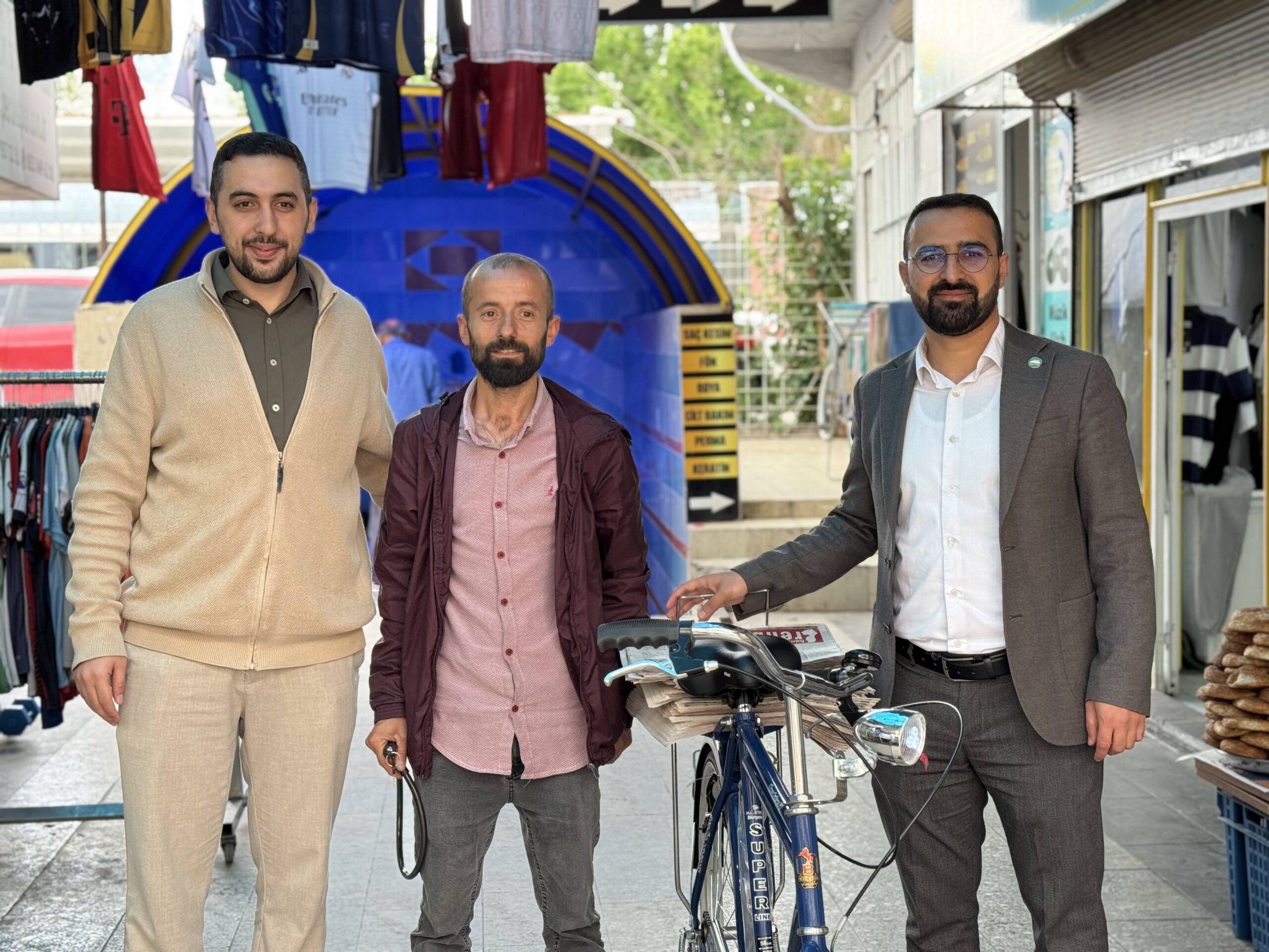 Bisikleti çalınan vatandaşa HÜDA PAR sahip çıktı