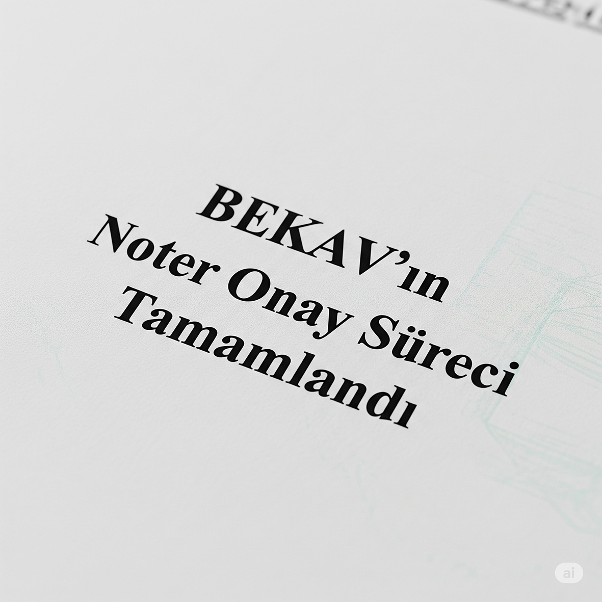 BEKAV’ın Noter Onay Süreci Tamamlandı