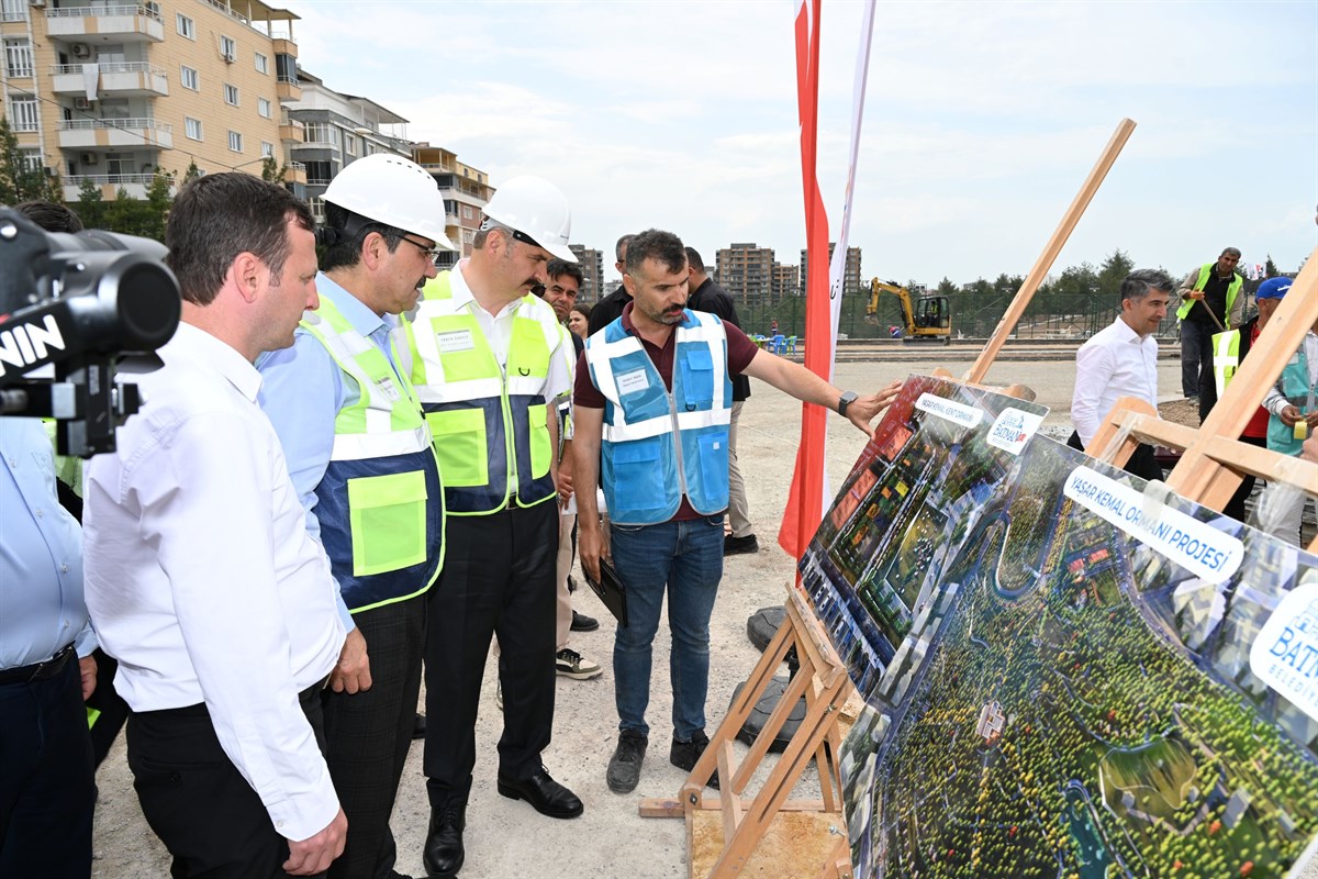 Yaşar Kemal Kent Ormanı’nda İncelemelerde Bulundu