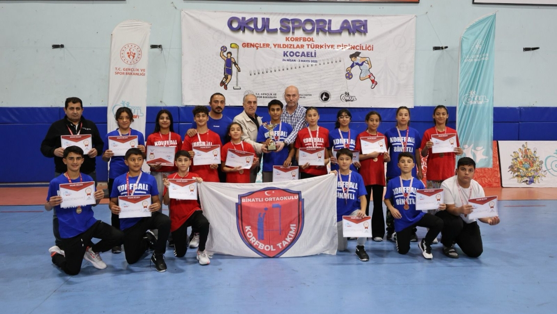 Binatlı Ortaokulu Yıldızlar Korfbol’da Türkiye 4.’sü Oldu