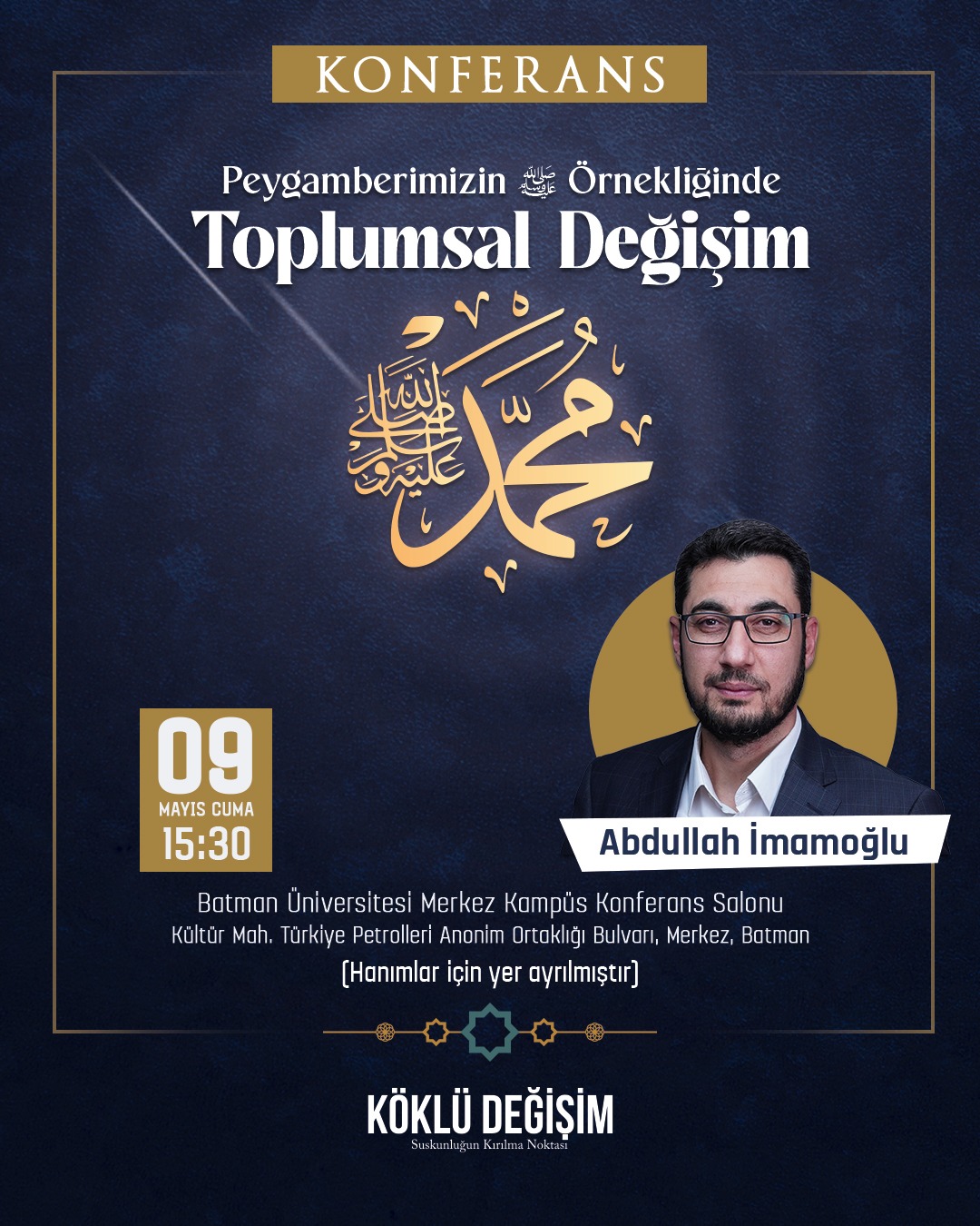 Batman’da “Toplumsal Değişim” Konferansı Düzenleniyor