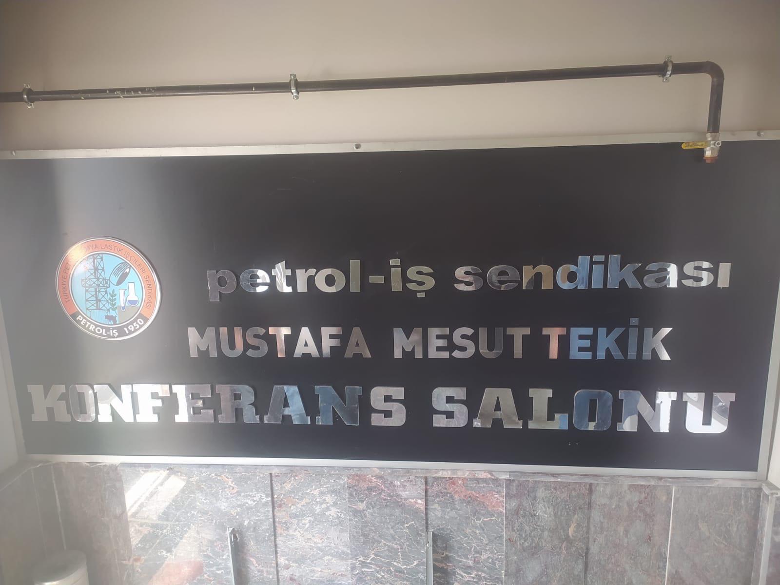 Batman Petrol-İş’ten Anlamlı Vefa: Konferans Salonuna Mustafa Mesut Tekik’in Adı Verildi