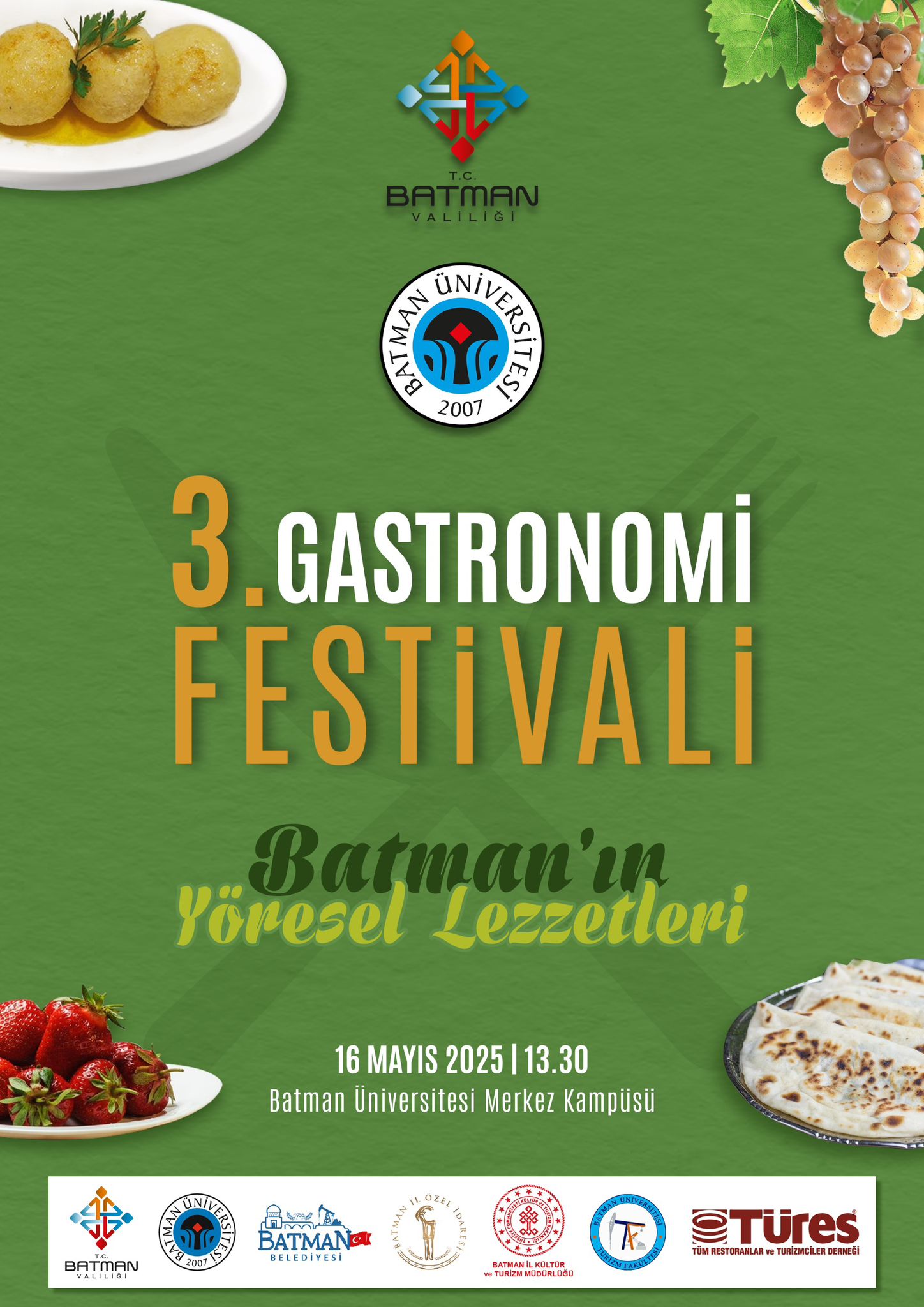 Üniversitede 3.Gastronomi Festivali heyecanı