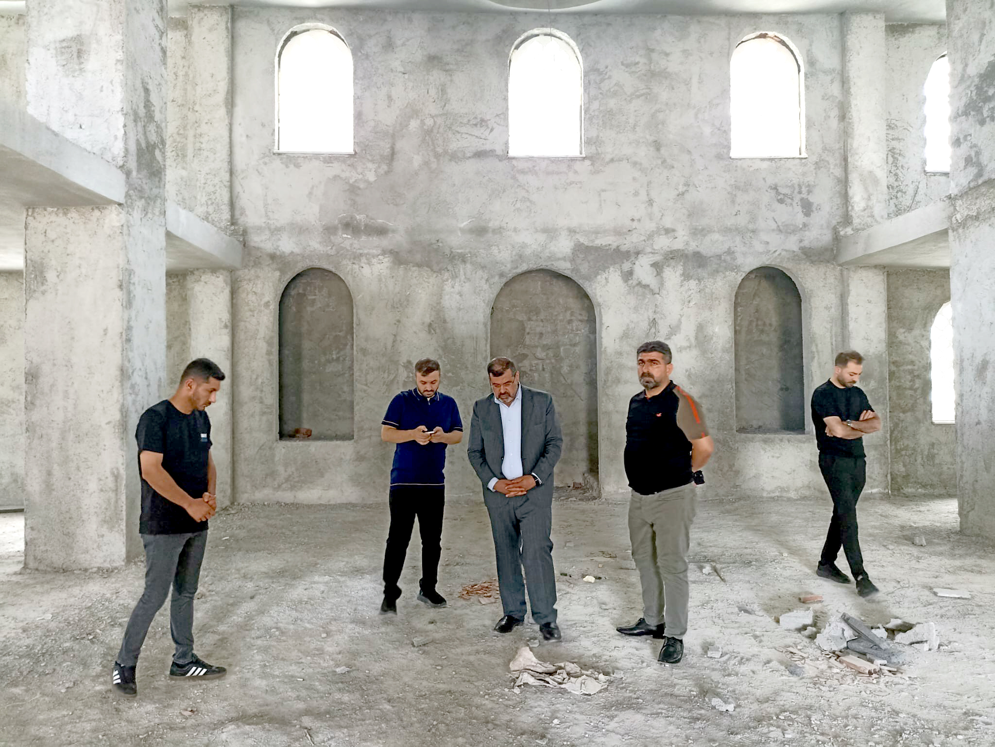Dinç Ailesinin desteğiyle yapılan Zeynel Abidin Camii inşaatı devam ediyor
