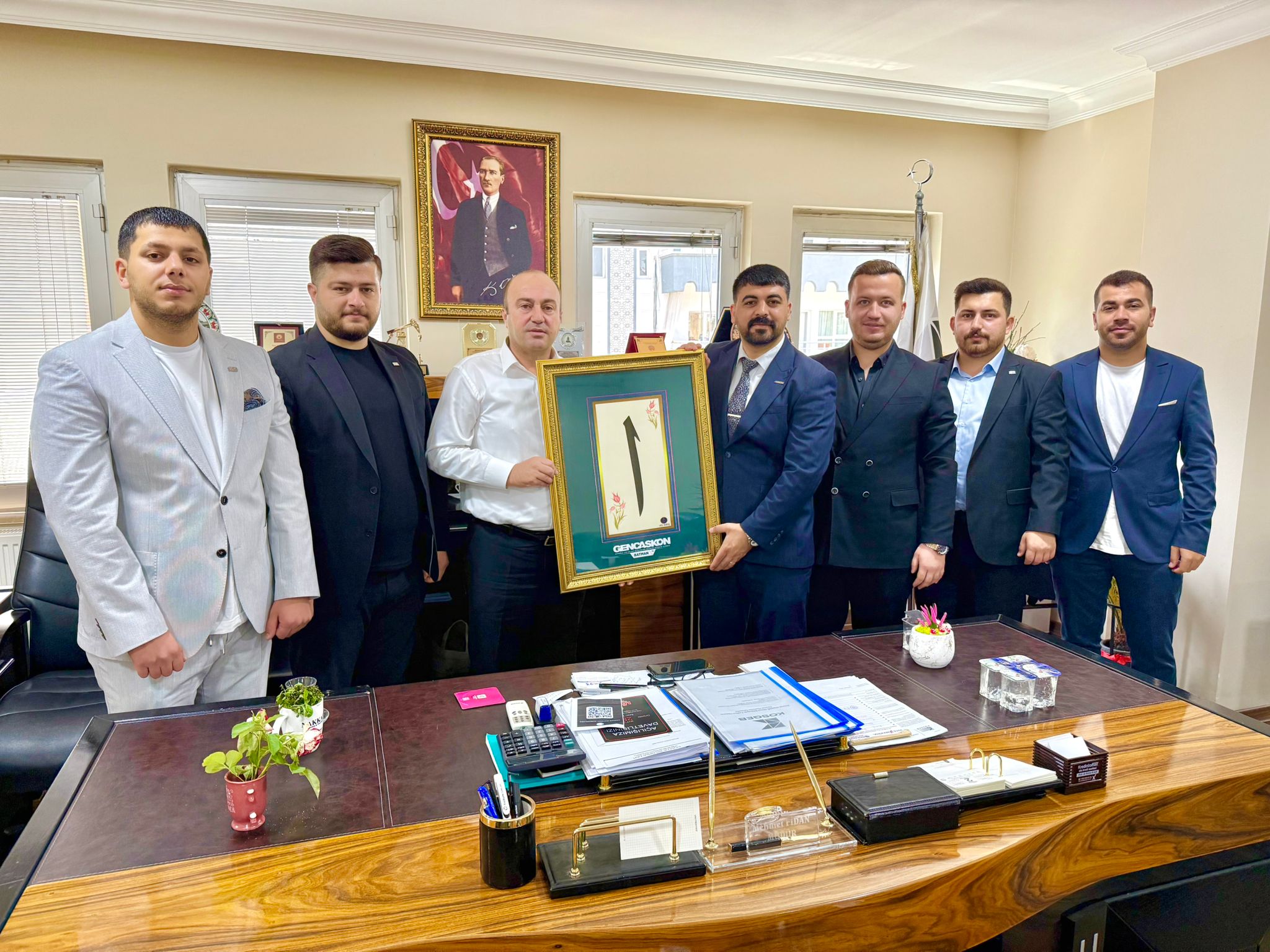 Genç ASKON Batman’dan KOSGEB İl Müdürü Mehmet Fidan’a Nezaket Ziyareti.