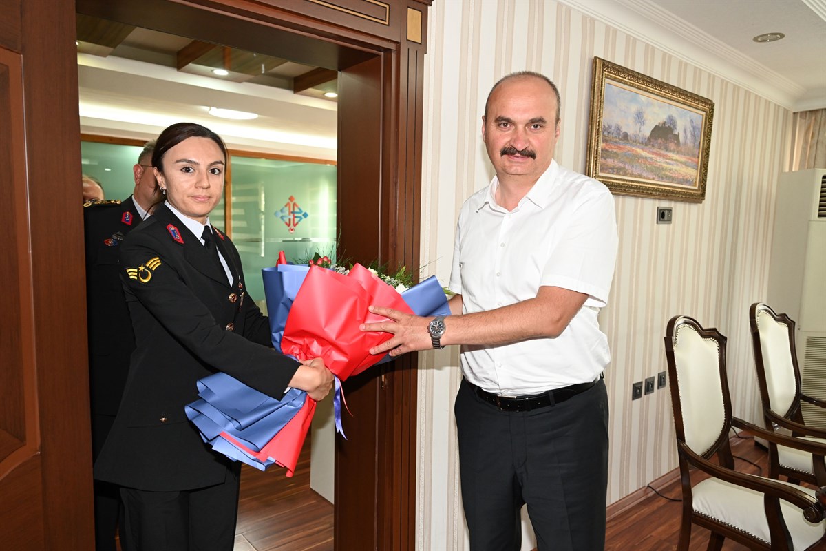 Jandarmadan Vali Canalp’a 186. Kuruluş Yıl Dönümü ziyareti