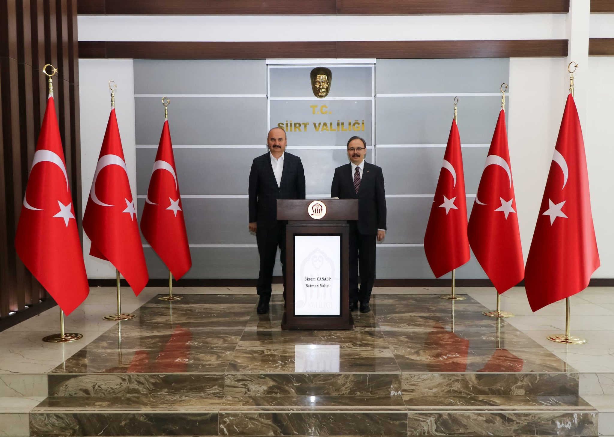 Vali Canalp’ten Siirt Valisi Kızılkaya’ya ziyaret