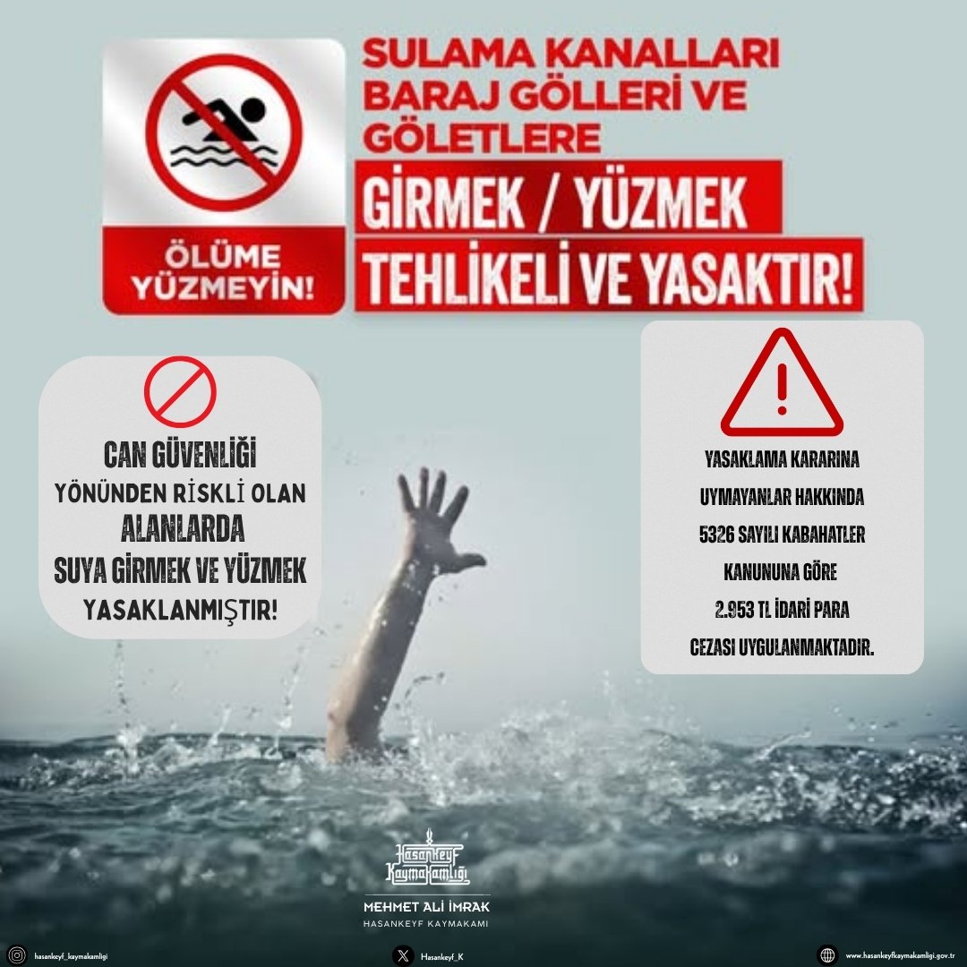 Yasaklı Su Alanlarında Yüzmenin Cezası 2.953 TL