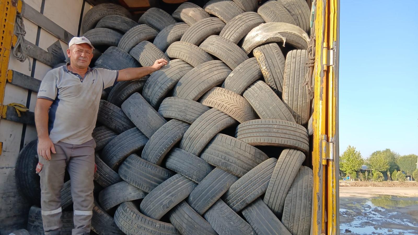 426 Ton Atık Lastik Geri Dönüştürüldü