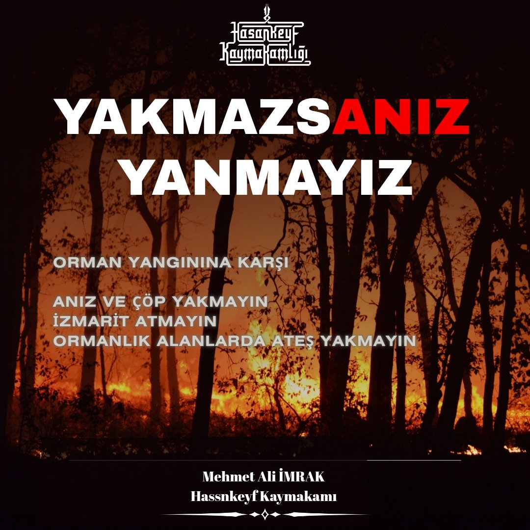 Hasankeyf Kaymakamlığı Uyardı: “Anız Yakmak Felakete Yol Açabilir”