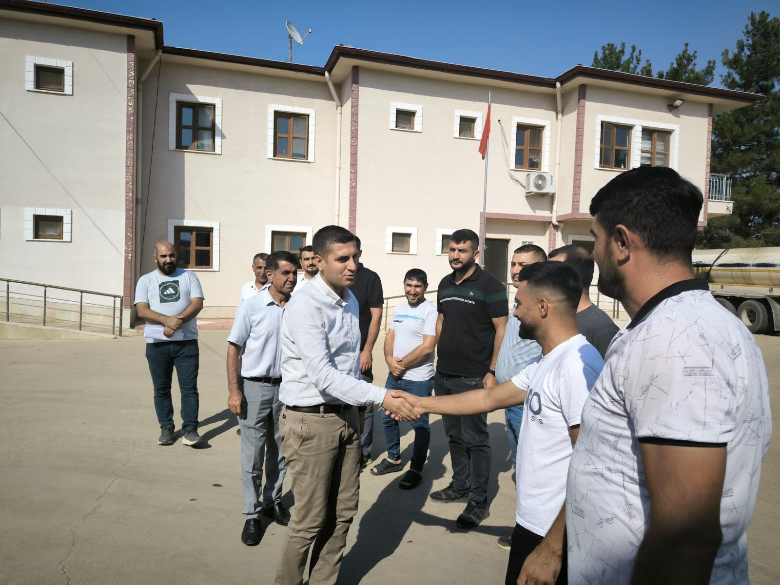 Kaymakam Böçkün’den Özel İdare Şantiyesine Ziyaret