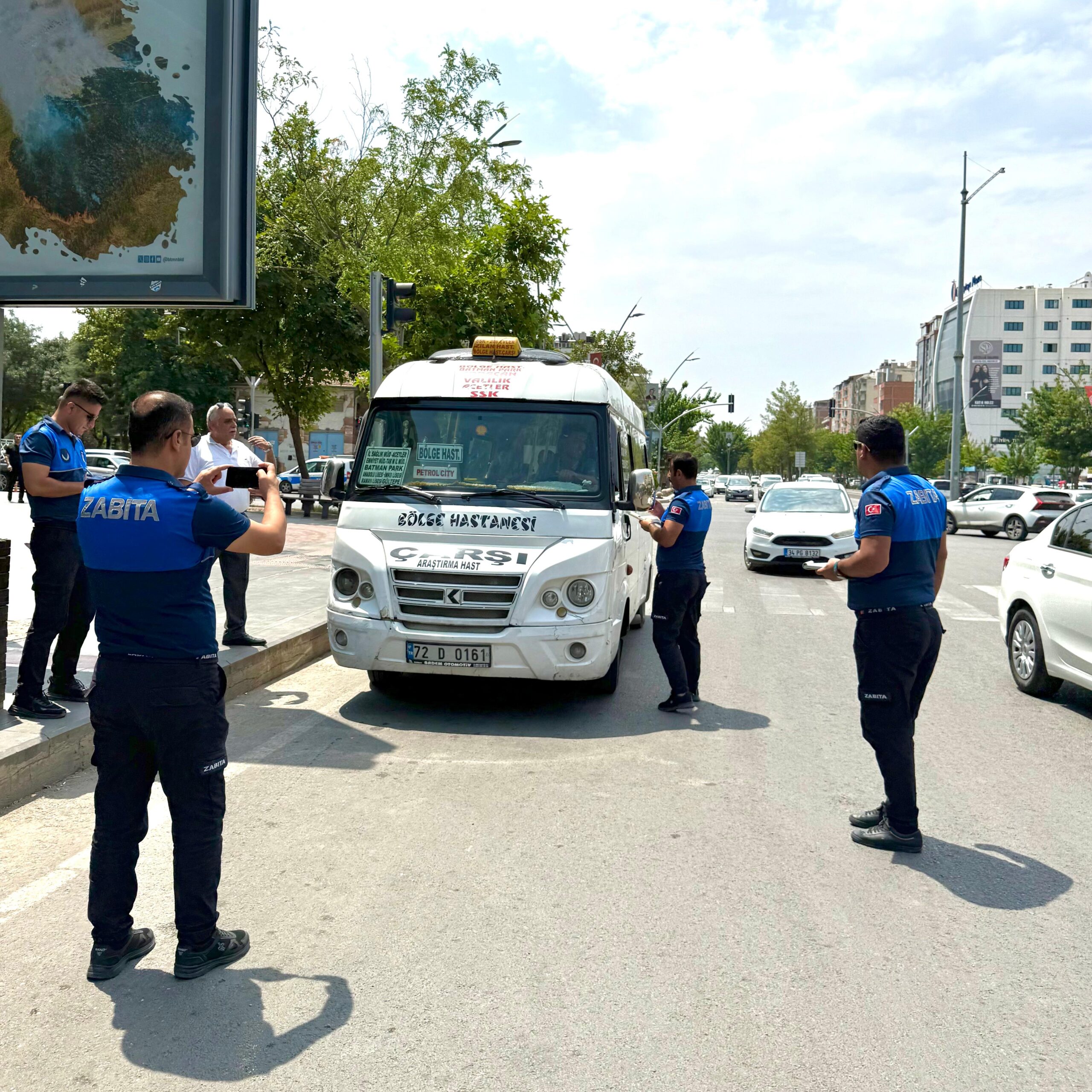 Batman Belediyesi toplu taşıma araçlarını denetledi