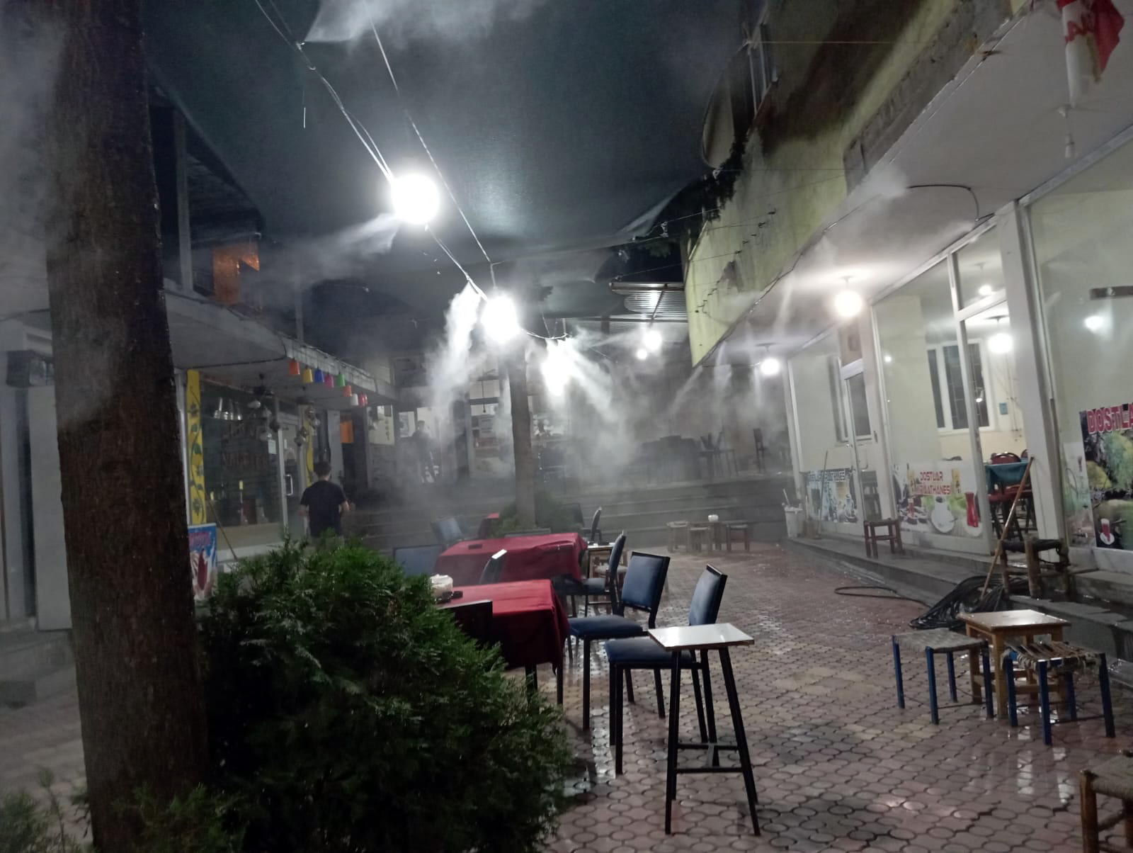 Esnafta misting sistemi yaygınlaşıyor