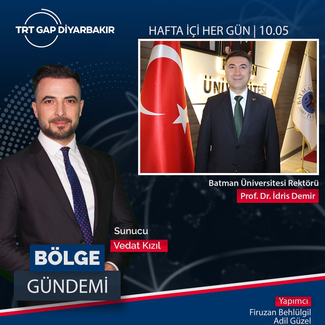 Rektör Demir TRT GAP Radyosu’nda Batman Üniversitesini Tanıttı