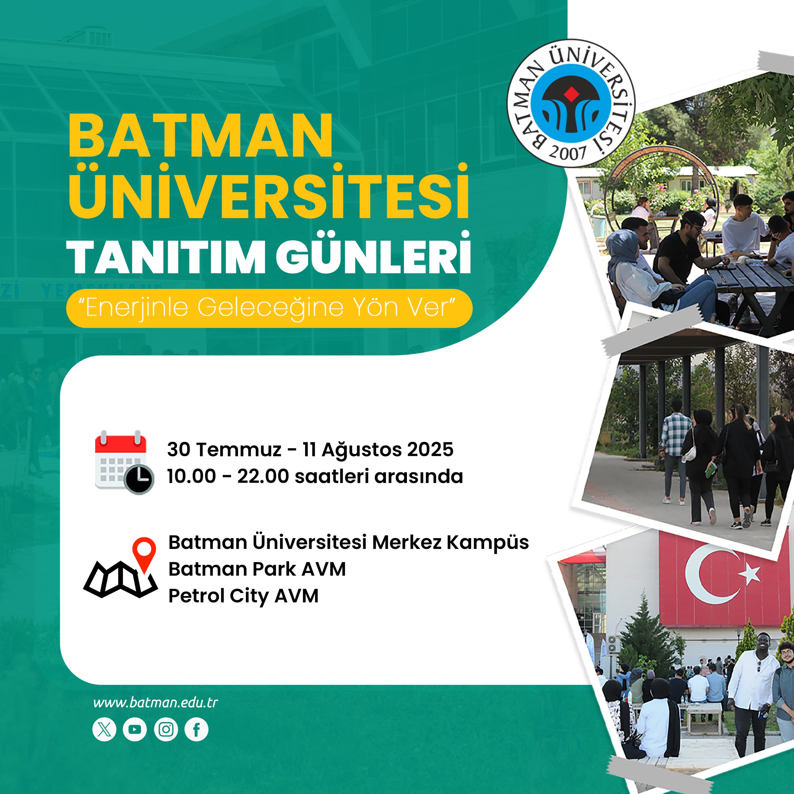 Batman Üniversitesi tanıtım günleri başlıyor