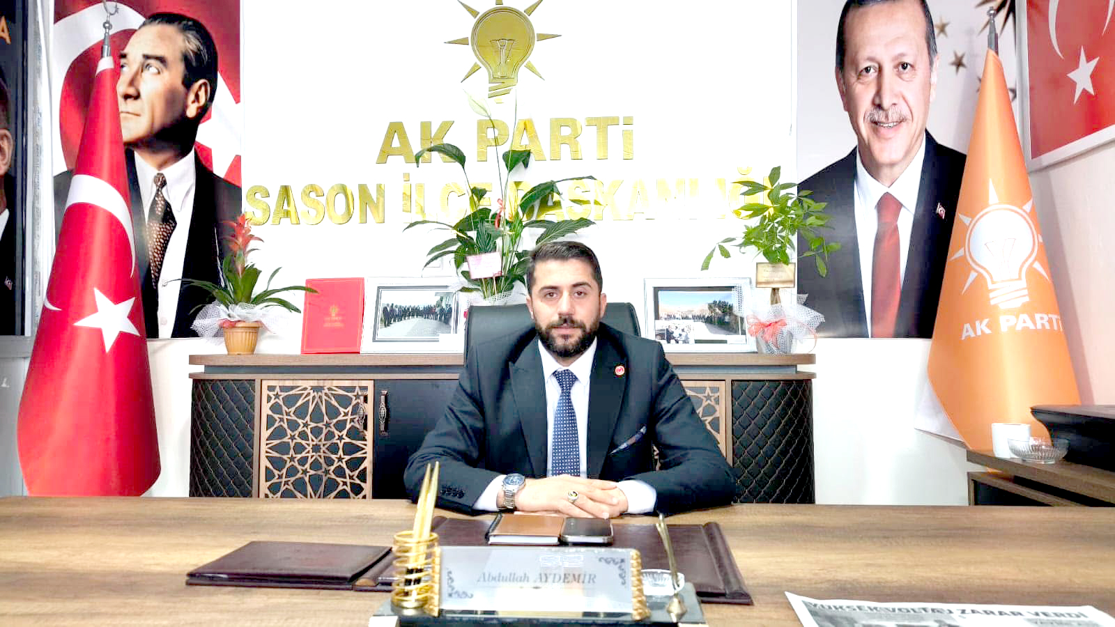 Sason AK Parti İlçe Başkanı Abdullah Aydemir, “Ak Anlayış 24 Yaşında”