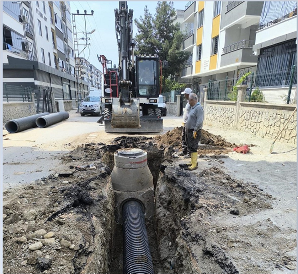 Körük Mahallesi’nde Yağmursuyu Hattı Döşeme Çalışması Başlatıldı