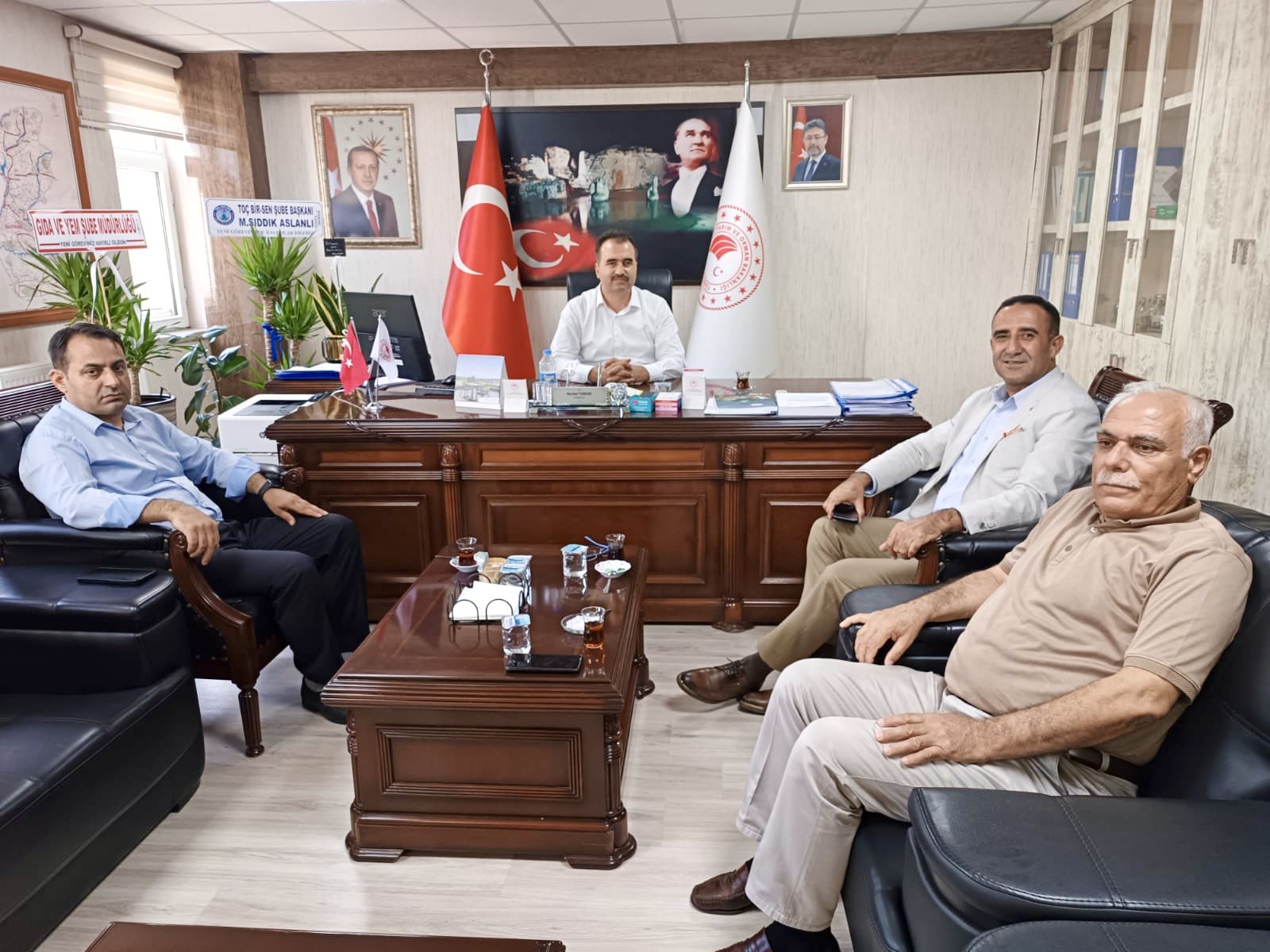 Tarım Kredi Kooperatiflerinden İl Tarım Müdürüne hayırlı olsun ziyareti