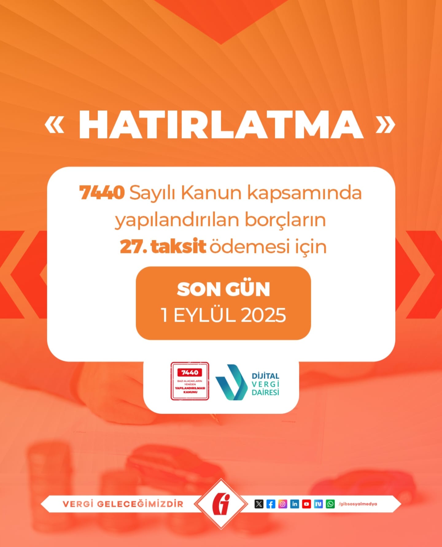 Yapılandırma Borçları İçin Son Gün 1 Eylül