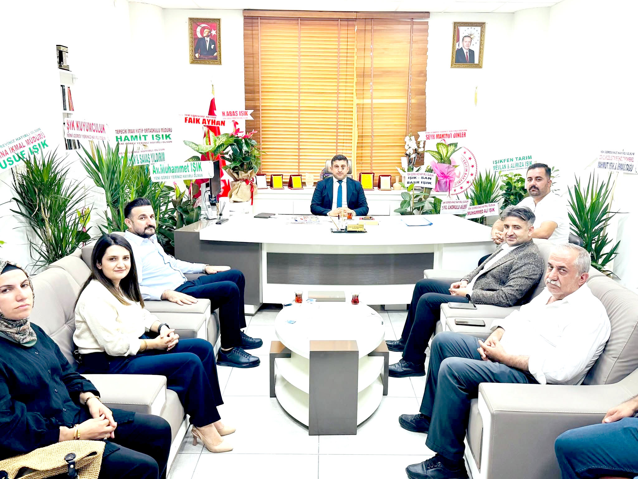 AK Parti Kozluk İlçe Koordinatörü Müjdeci’den İlçe Milli Eğitim Müdürü Işık’a Hayırlı Olsun Ziyareti