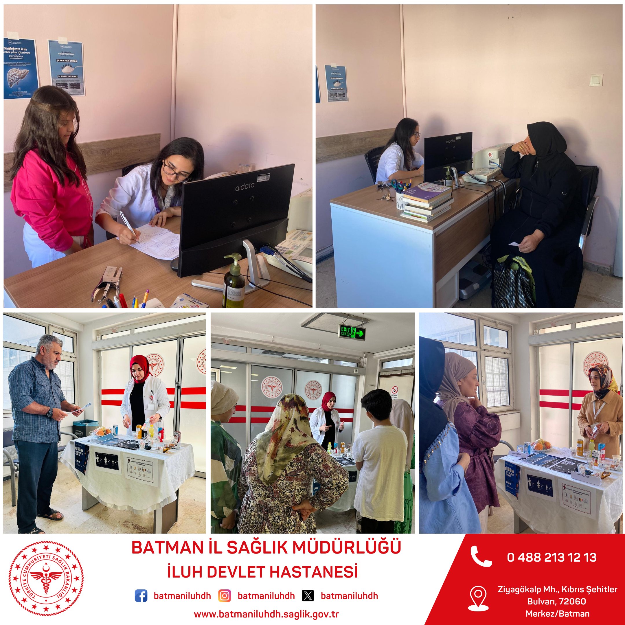 İluh Devlet Hastanesi’nde Şekere Dikkat Etkinliği