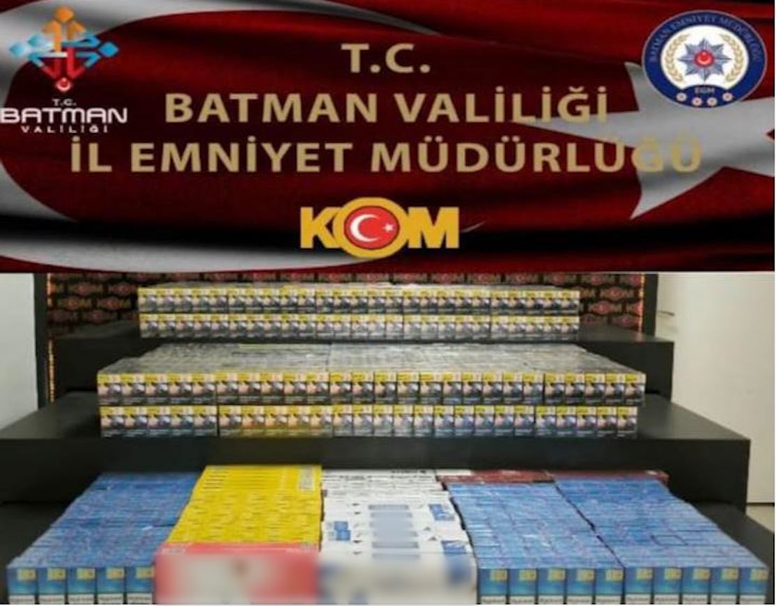 Batman’da Kaçak Sigara Operasyonu