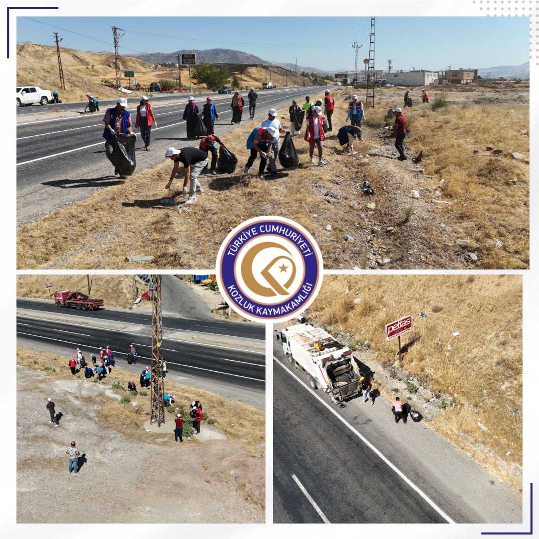 Kozluk’ta Çevre Yolu Temizlendi