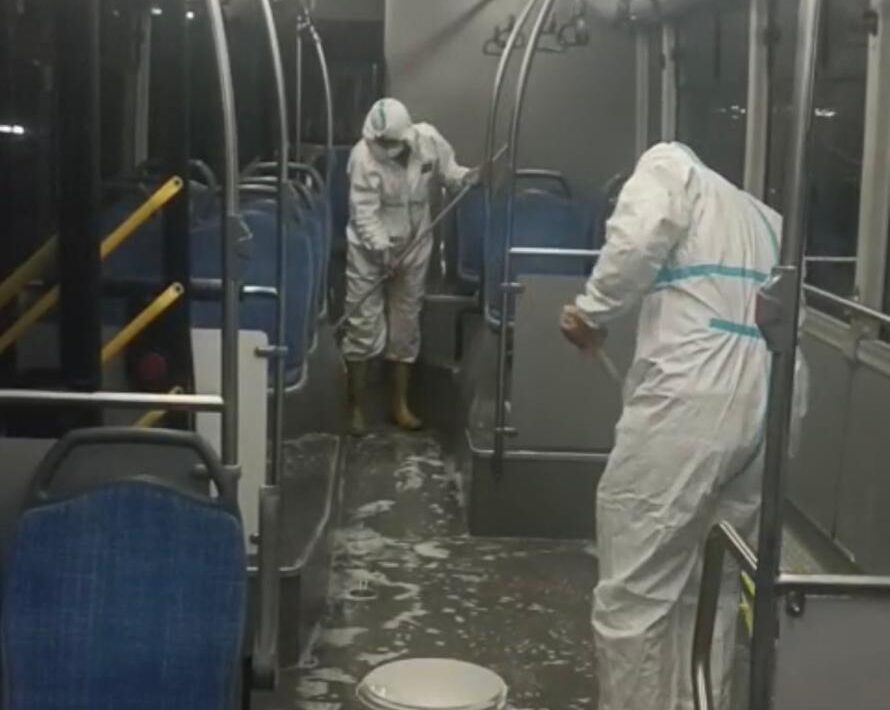 Otobüsler Her Gün Hijyenik Hale Getiriliyor