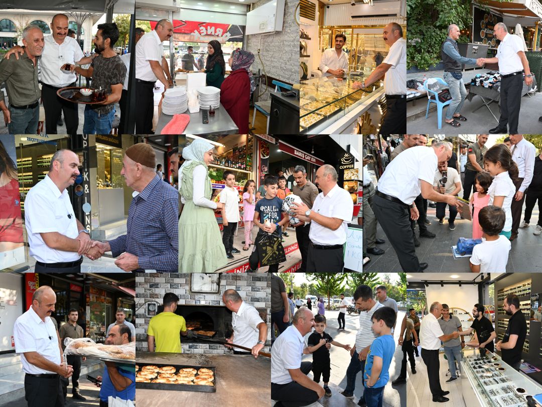 Vali Canalp esnaf  ziyaretinde bulundu